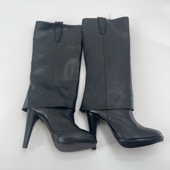 Dolce by Mojo Moxy Alannah Black leather Boots Women size 6.5 - Picture 5 of 15